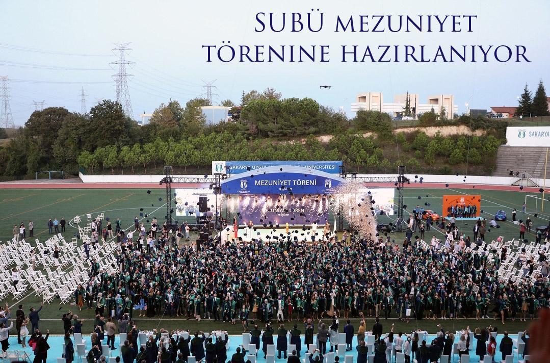 SUBÜ mezuniyet törenine hazırlanıyor