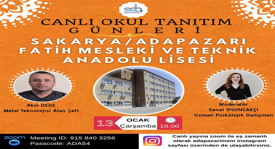 CANLI OKUL TANITIM GÜNLERİ” DEVAM EDİYOR