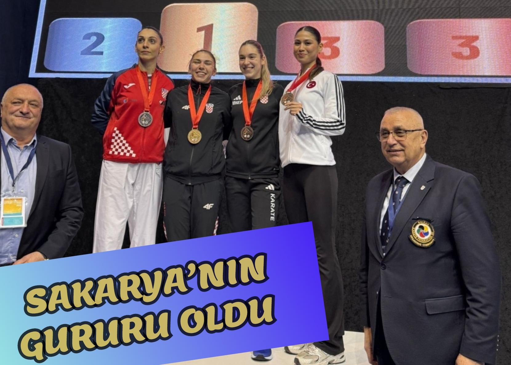 Zümra Rezzan Balkan Şampiyonası’nda podyuma çıktı: Sakarya’nın gururu oldu