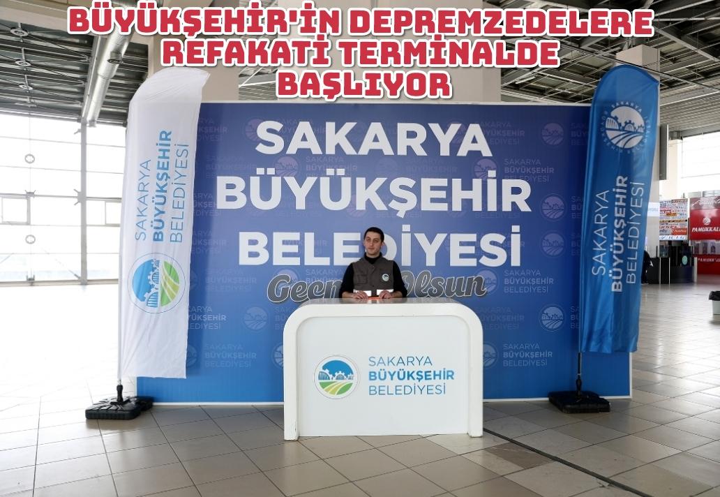Büyükşehir’in depremzedelere refakati terminalde başlıyor