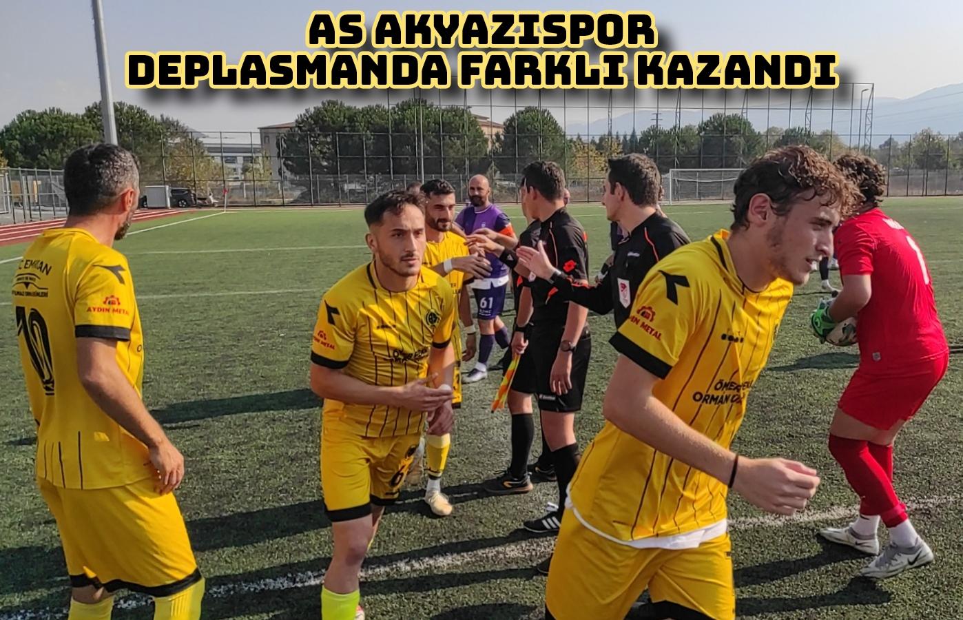 As Akyazıspor Deplasmanda farklı kazandı ve geçen hafta aldığı mağlubiyeti unutturdu