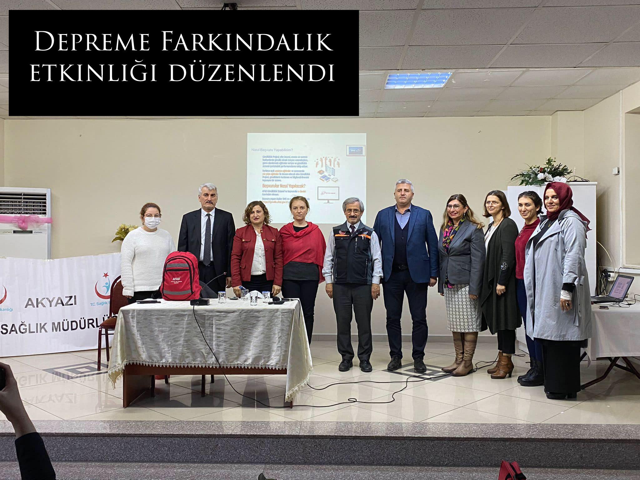 Depreme Farkındalık etkinliği düzenlendi