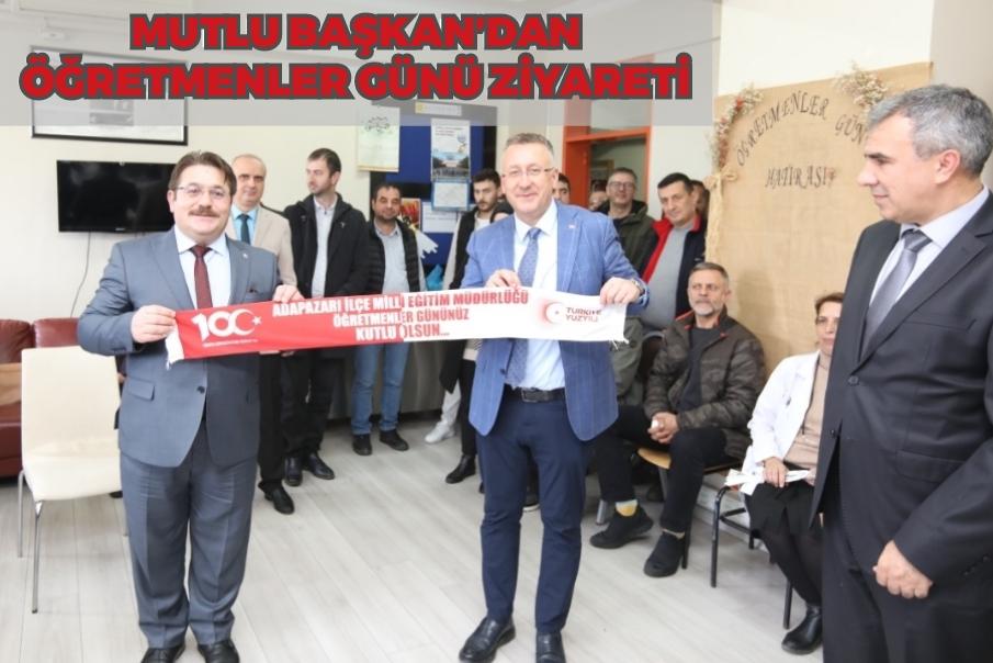 MUTLU BAŞKAN’DAN ÖĞRETMENLER GÜNÜ ZİYARETİ