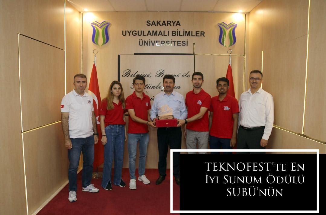 TEKNOFEST’te En İyi Sunum Ödülü SUBÜ’nün