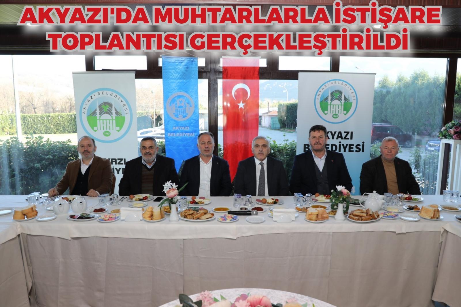 Muhtarlarla istişare toplantısı gerçekleştirildi 
