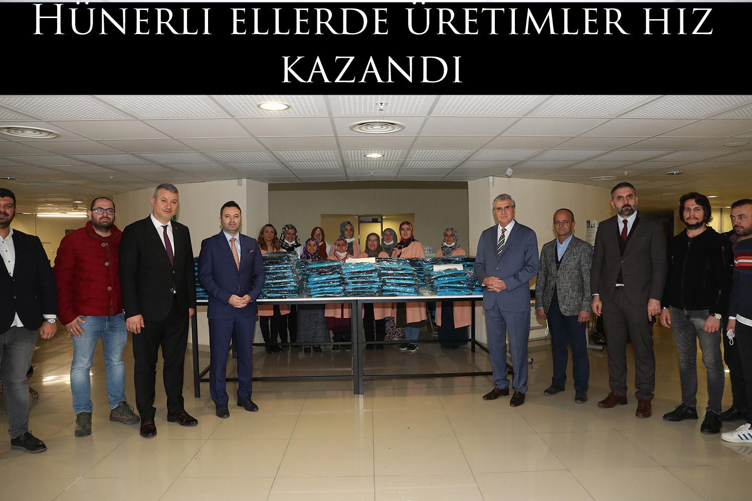 Hünerli ellerde üretimler hız kazandı