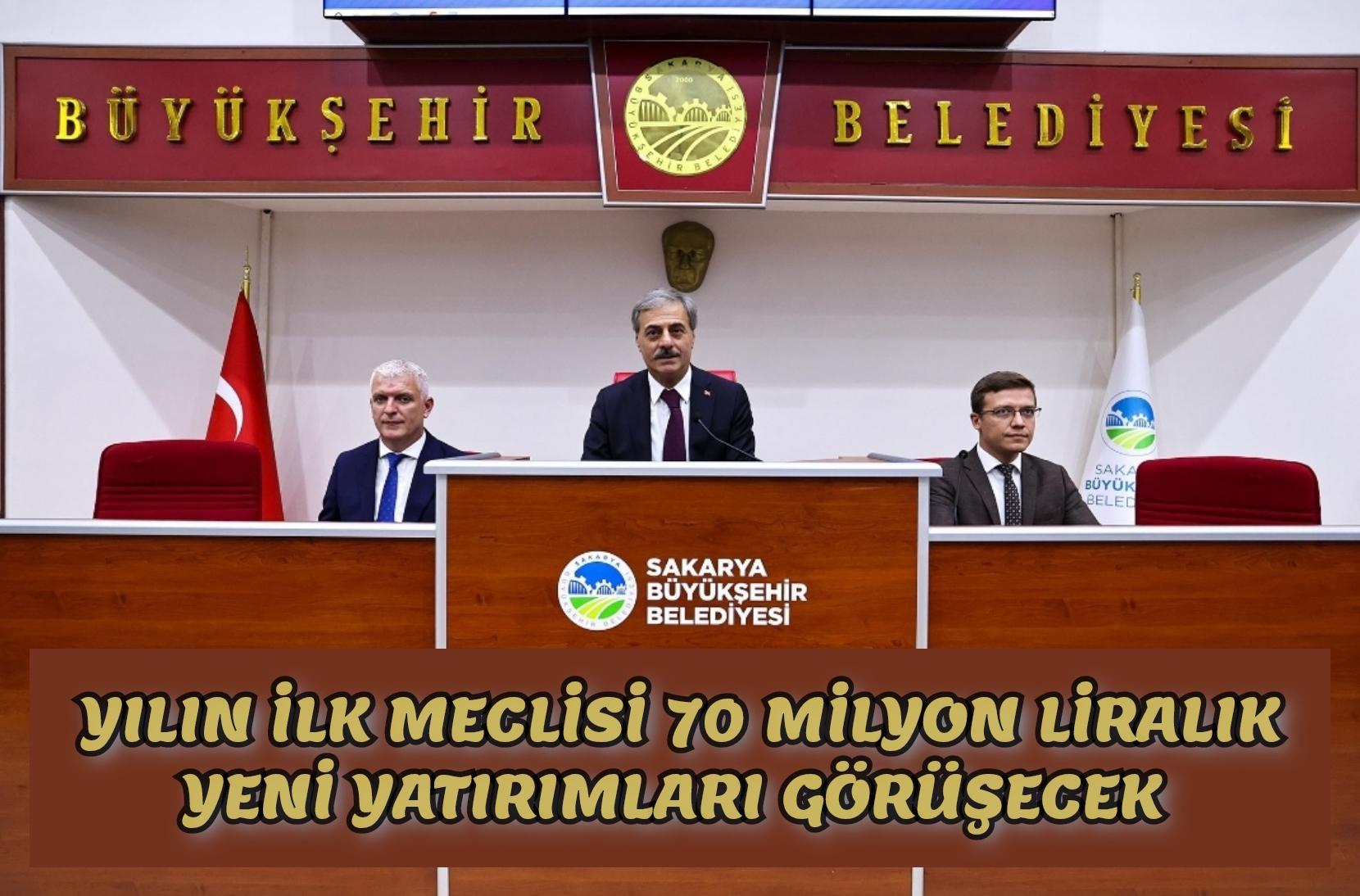 Yılın ilk meclisi 70 milyon liralık yeni yatırımları görüşecek