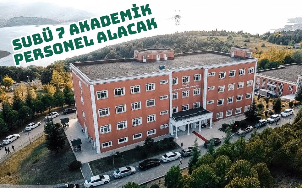 SUBÜ 7 akademik personel alacak