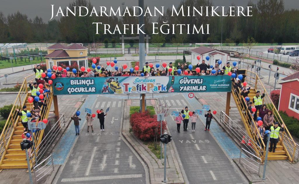 Jandarmadan Miniklere Trafik Eğitimi