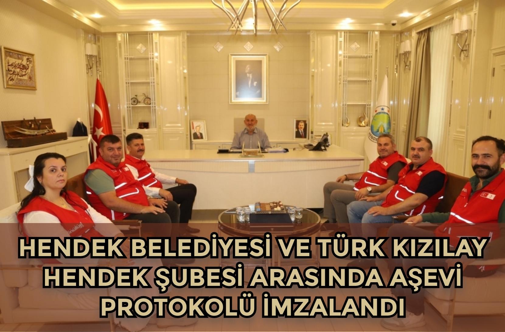 HENDEK BELEDİYESİ VE TÜRK KIZILAY HENDEK ŞUBESİ ARASINDA AŞEVİ PROTOKOLÜ İMZALANDI