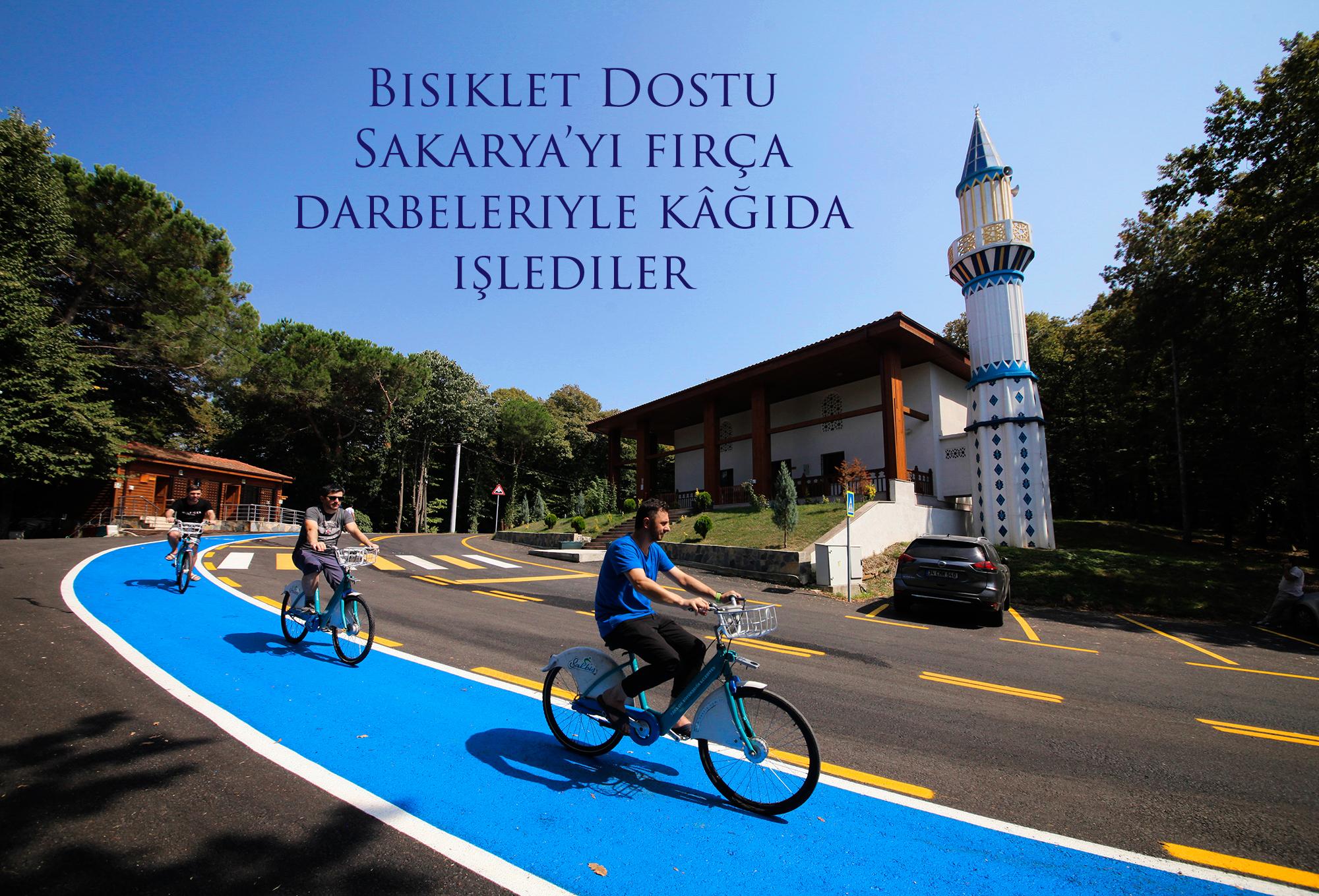Bisiklet Dostu Sakarya’yı fırça darbeleriyle kağıda işlediler