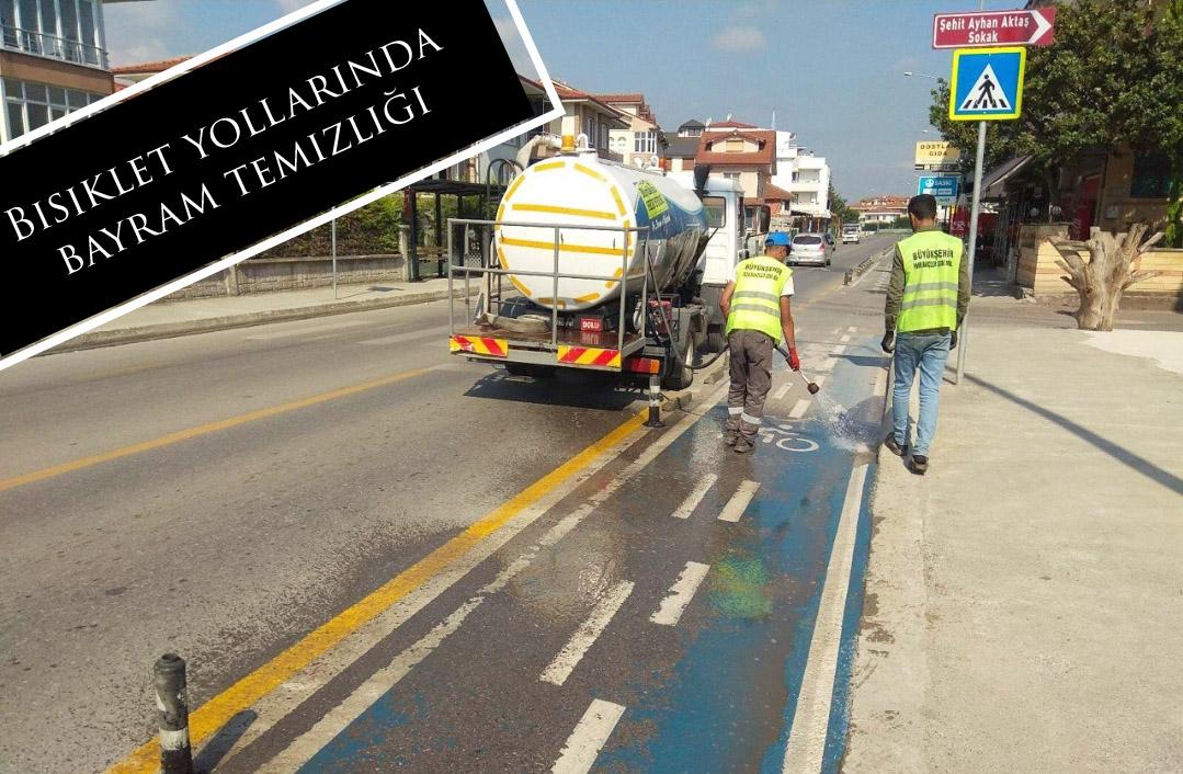 Bisiklet yollarında bayram temizliği