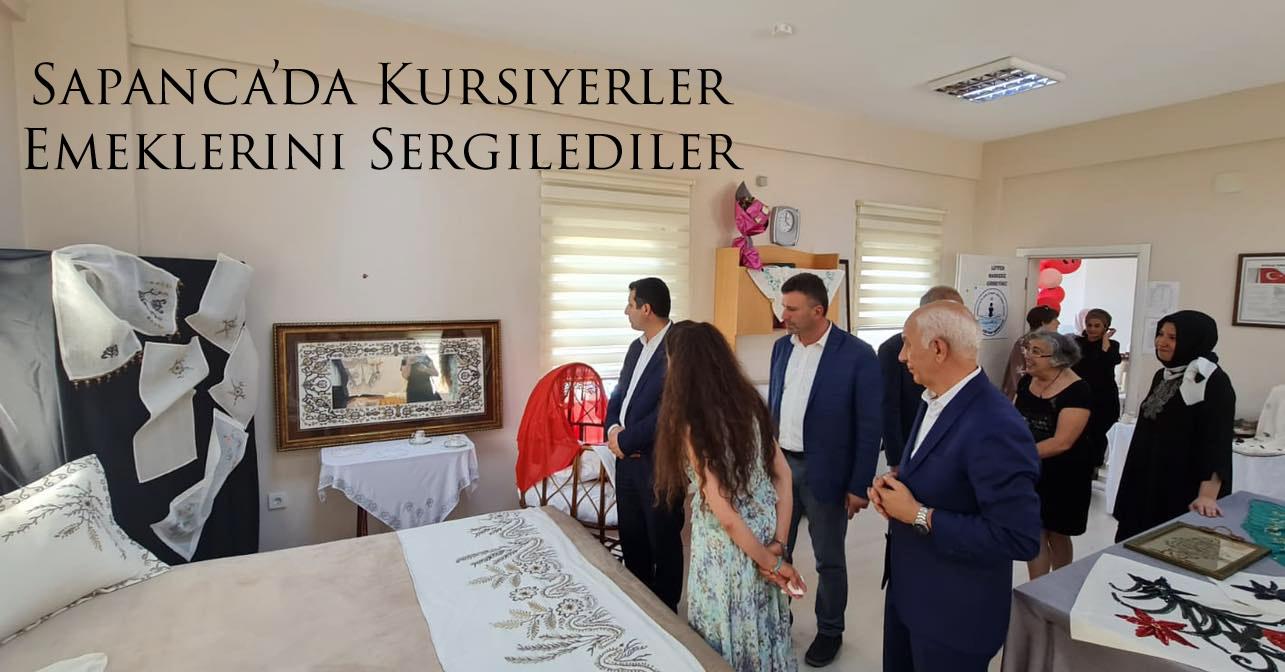 Sapanca’da Kursiyerler Emeklerini Sergilediler