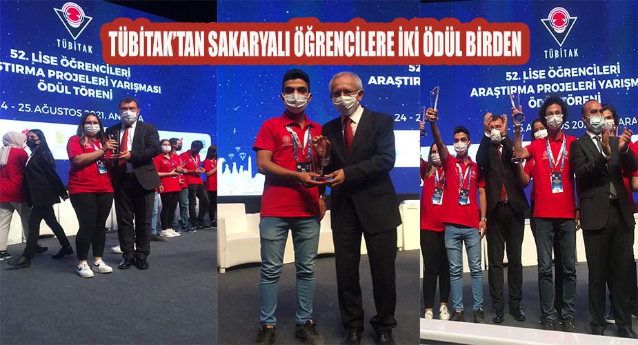 TÜBİTAK’tan Sakaryalı Öğrencilere İki Ödül Birden