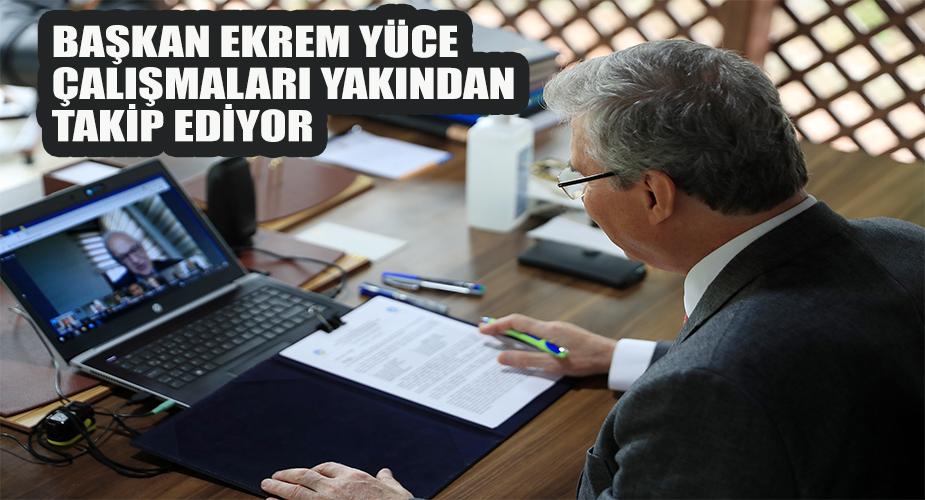 Başkan Ekrem Yüce, çalışmaları yakından takip ediyor