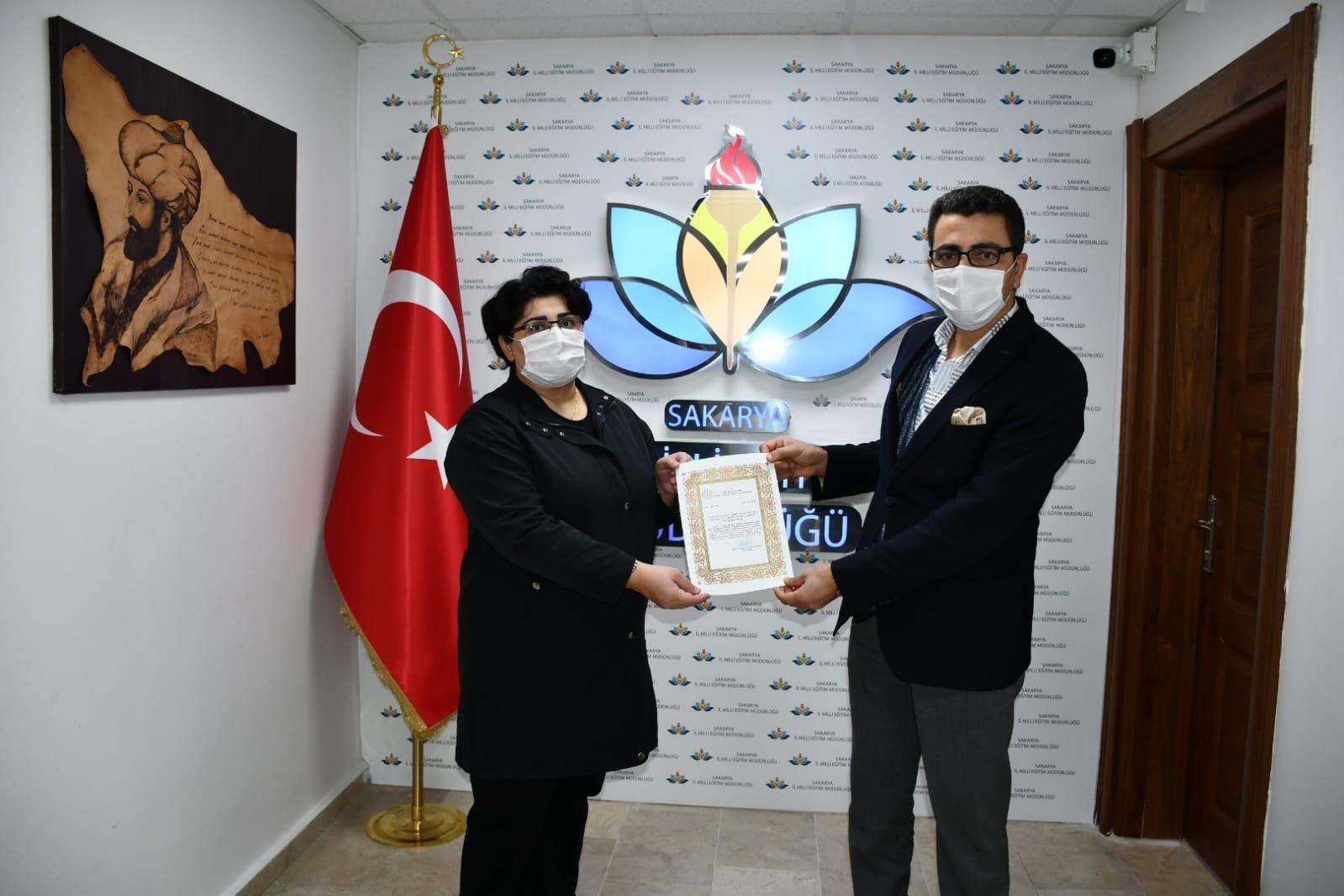 Salgın Sürecinin Kahramanları Meslek Liselerine Başarı Belgesi