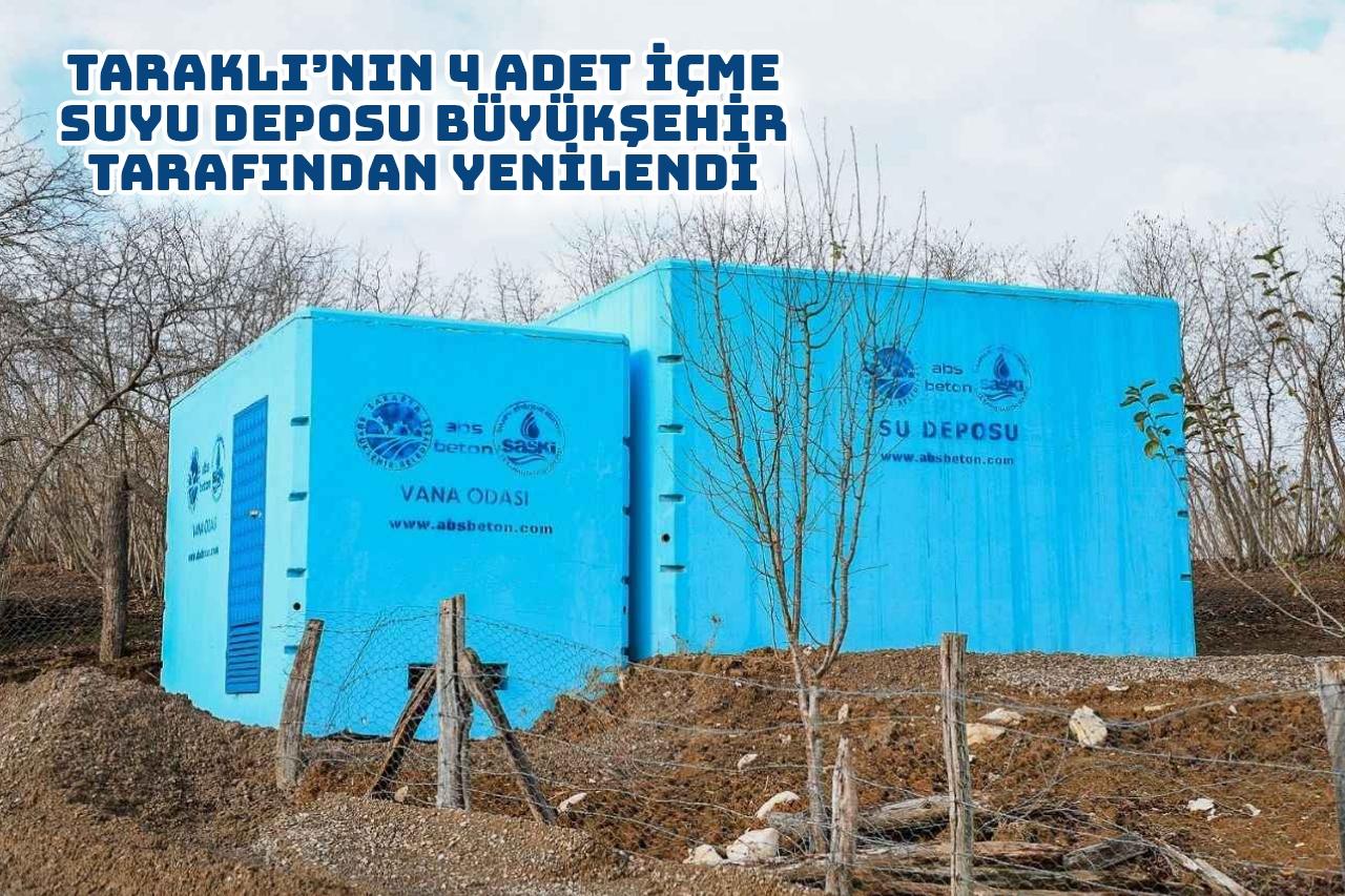 Taraklı’nın 4 adet içme suyu deposu Büyükşehir tarafından yenilendi