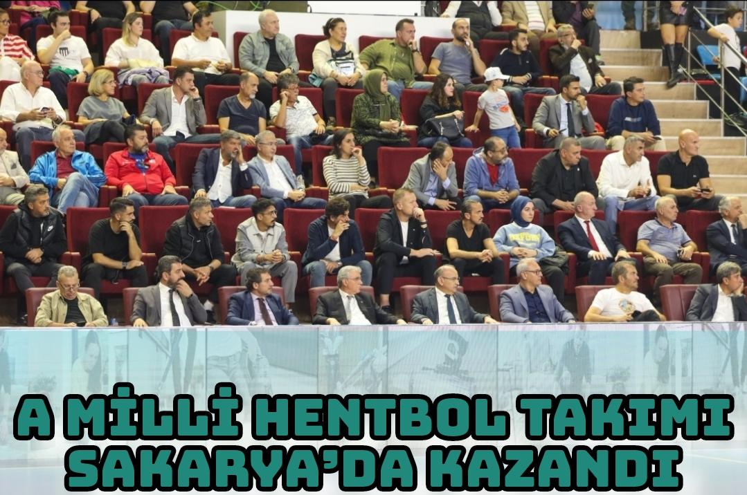 A Milli Hentbol Takımı Sakarya’da kazandı; Tribünler kırmızı-beyaz