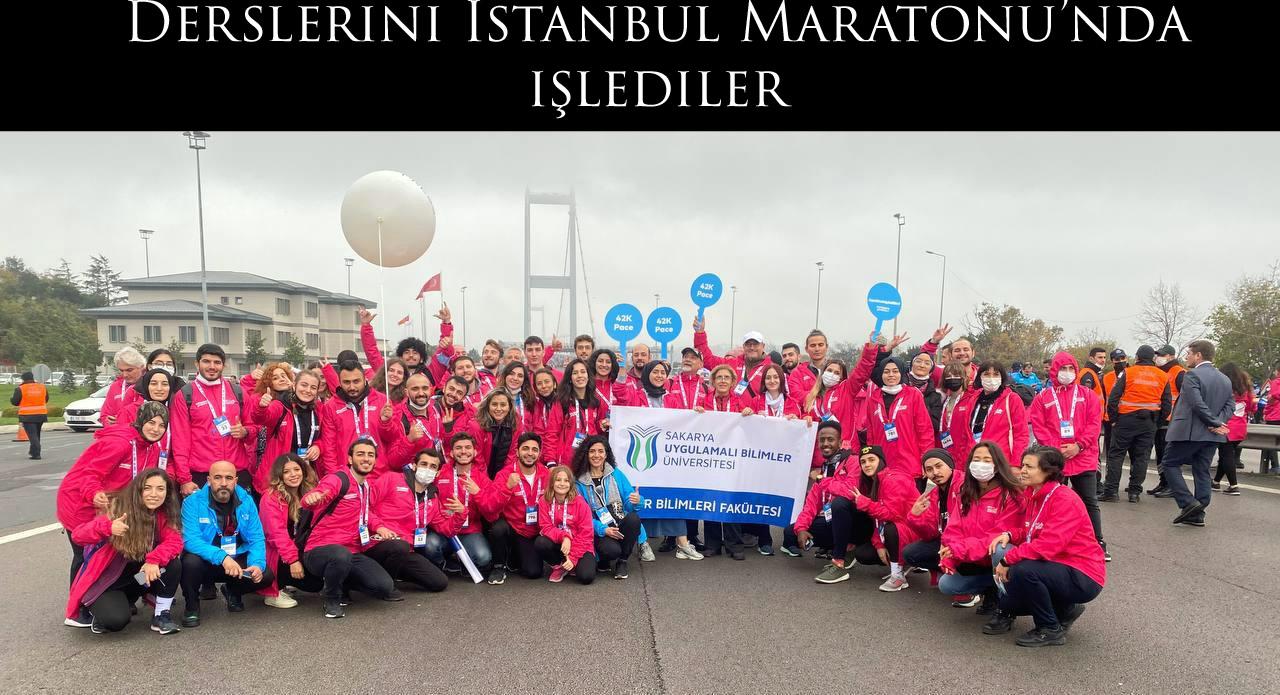 Derslerini İstanbul Maratonu’nda işlediler