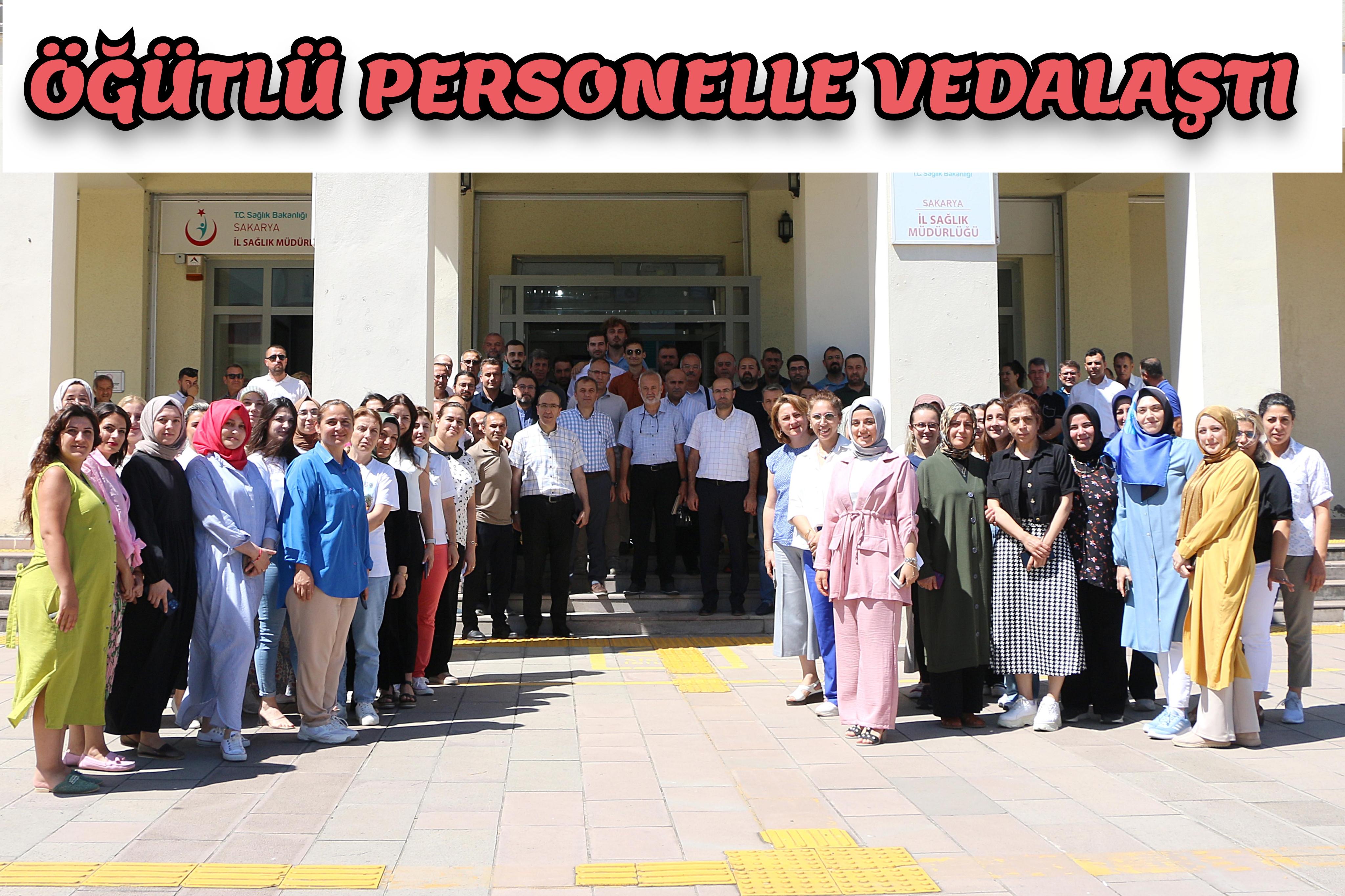 Öğütlü personelle vedalaştı
