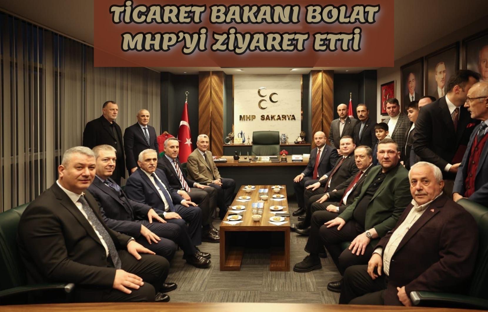 Ticaret Bakanı Bolat MHP’yi ziyaret etti