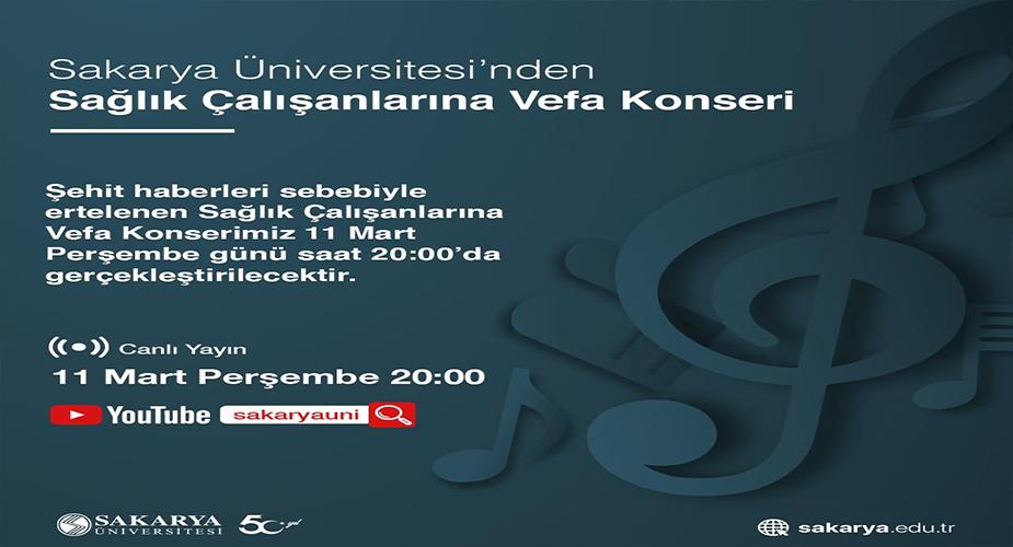 SAÜ’den Sağlık Çalışanlarına Vefa Konseri