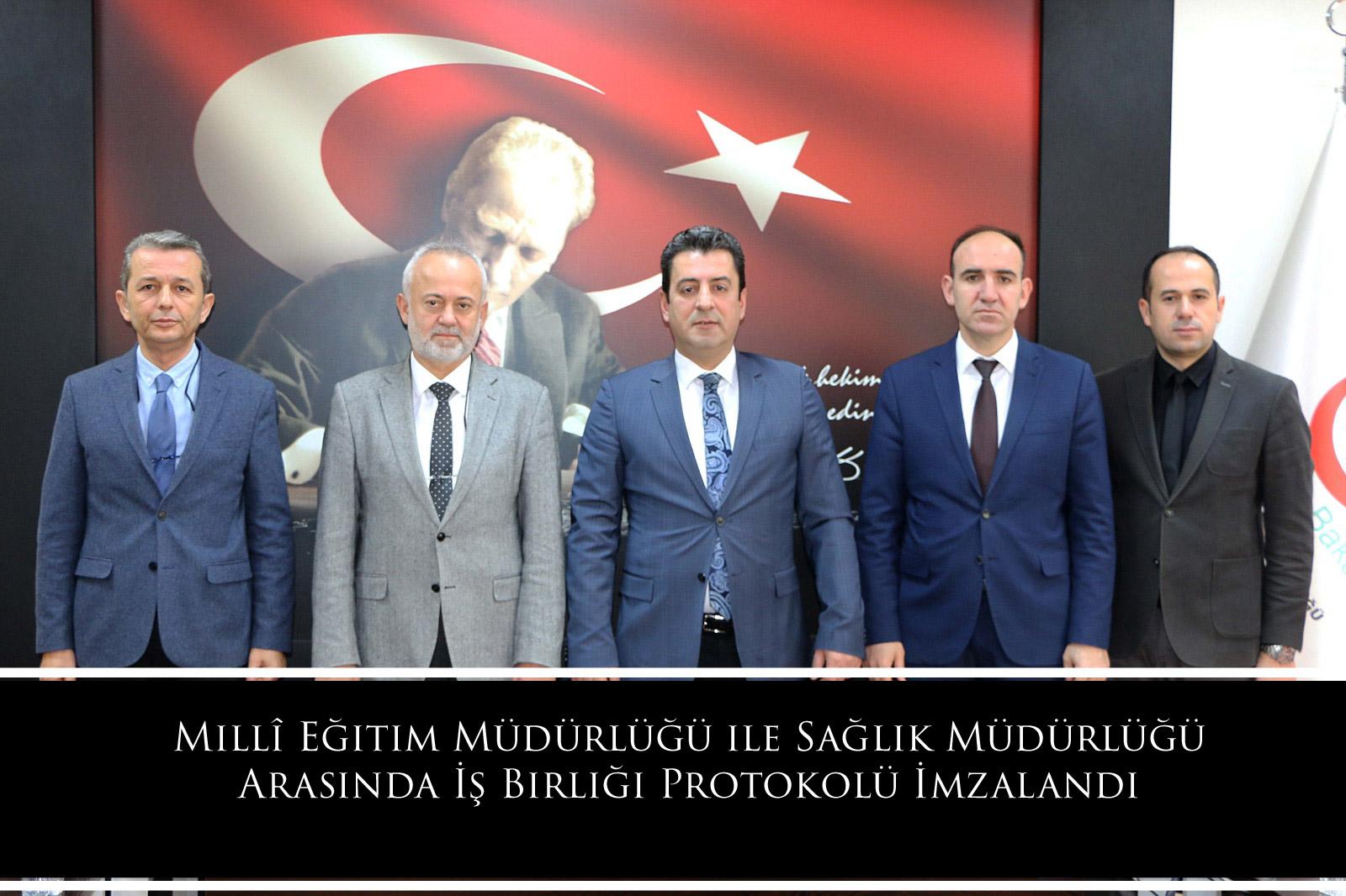 Milli Eğitim Müdürlüğü ile Sağlık Müdürlüğü Arasında İş Birliği Protokolü İmzalandı 