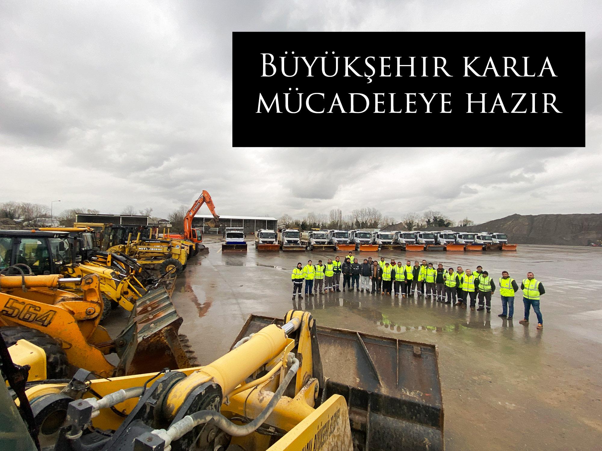 Büyükşehir karla mücadeleye hazır