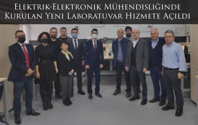Elektrik-Elektronik Mühendisliğinde Kurulan Yeni Laboratuvar Hizmete Açıldı 