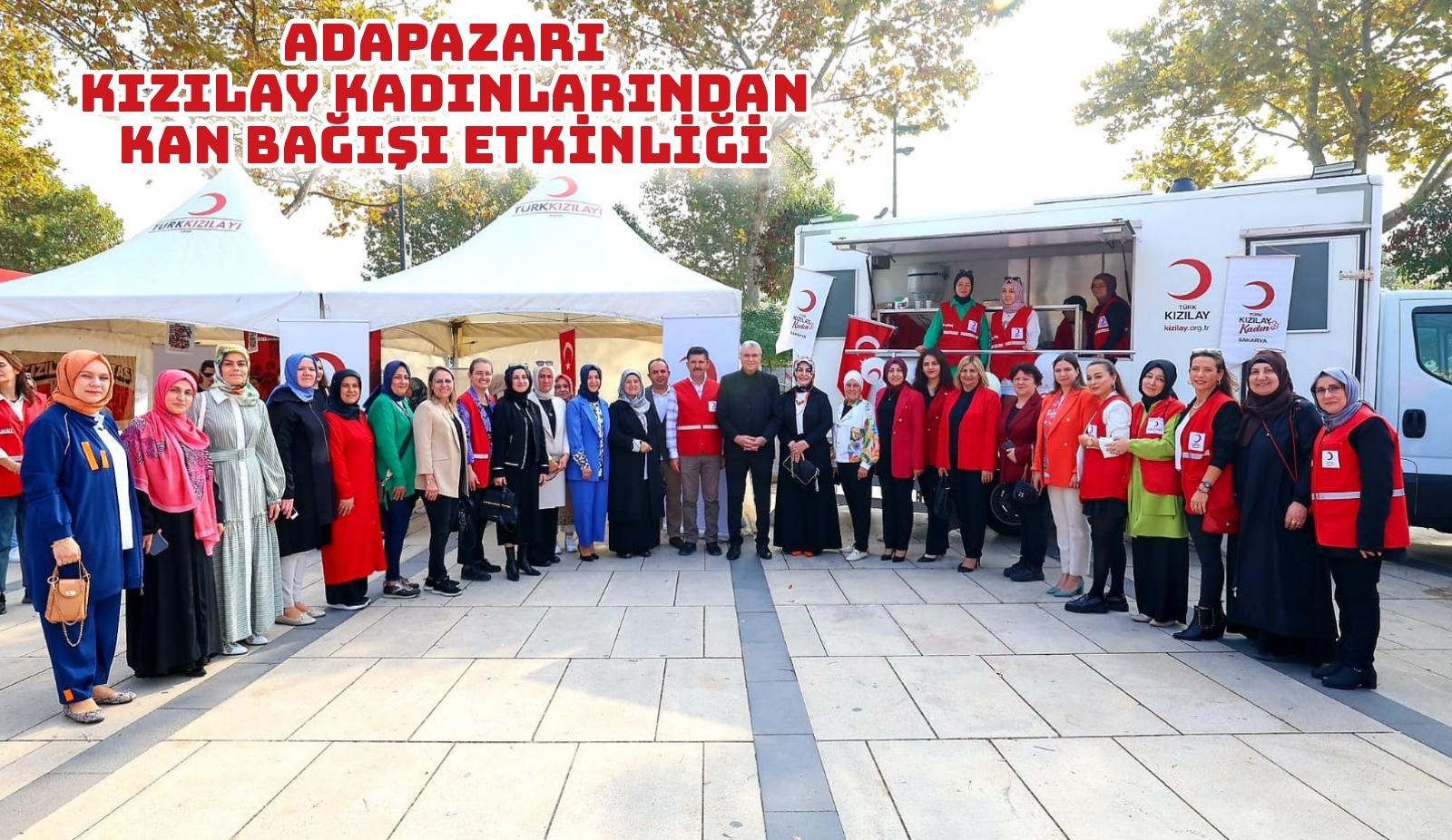 Adapazarı Kızılay Kadınlarından Kan Bağışı Etkinliği