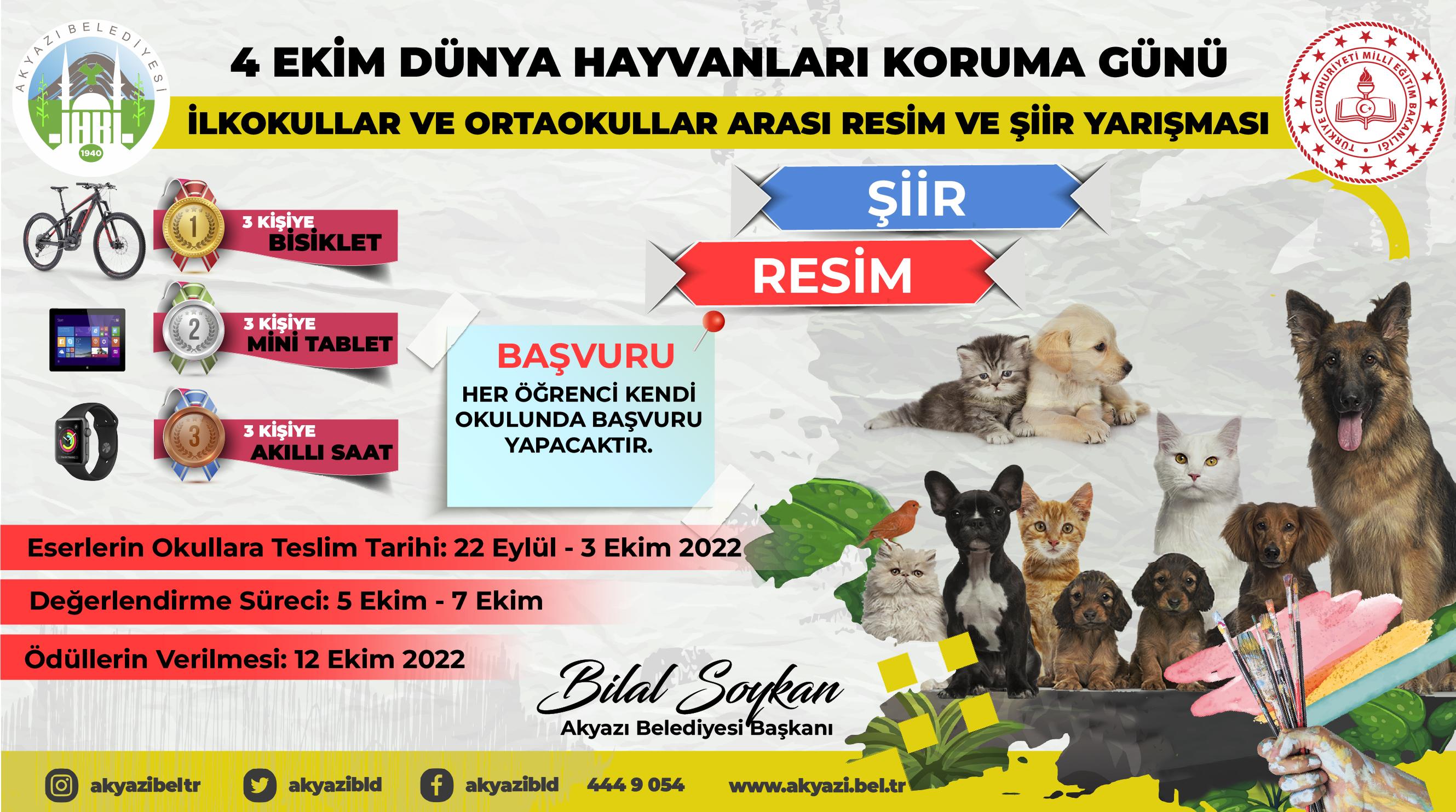 Akyazı Belediyesi’nden çocuklar için yarışma 