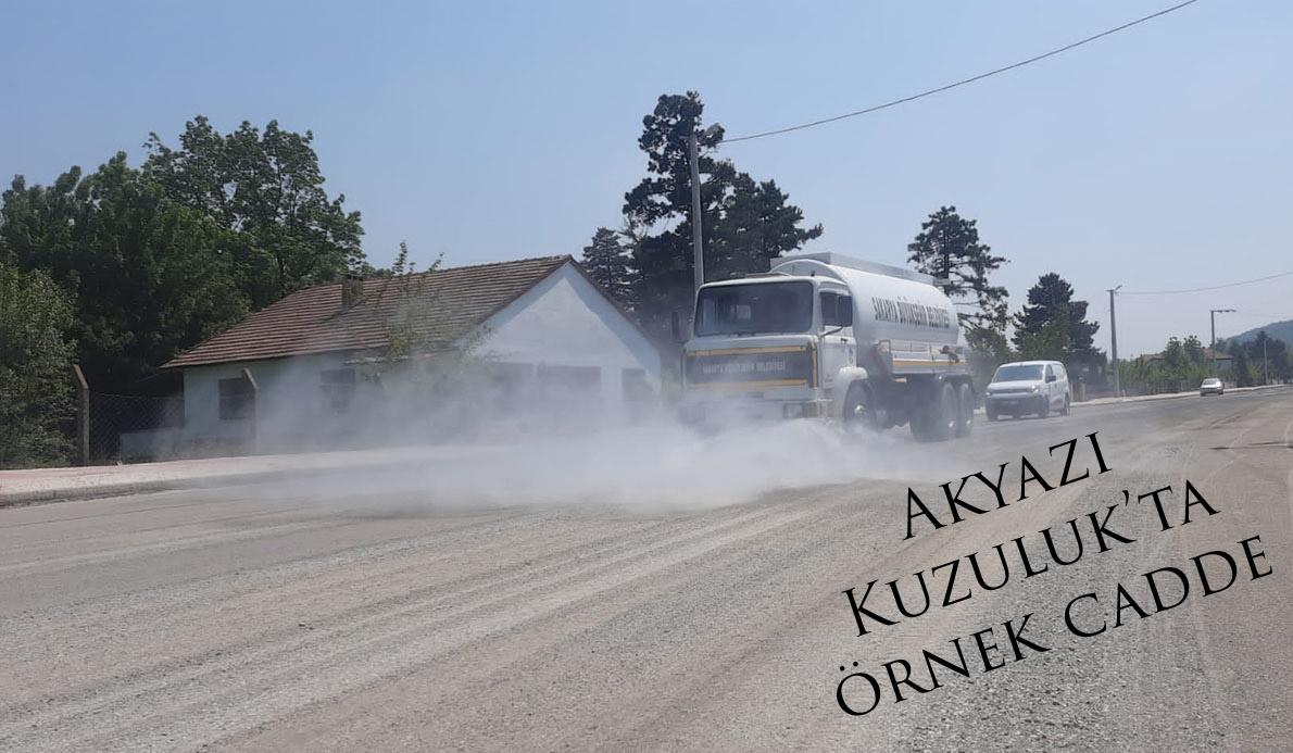 Akyazı Kuzuluk’ta örnek cadde