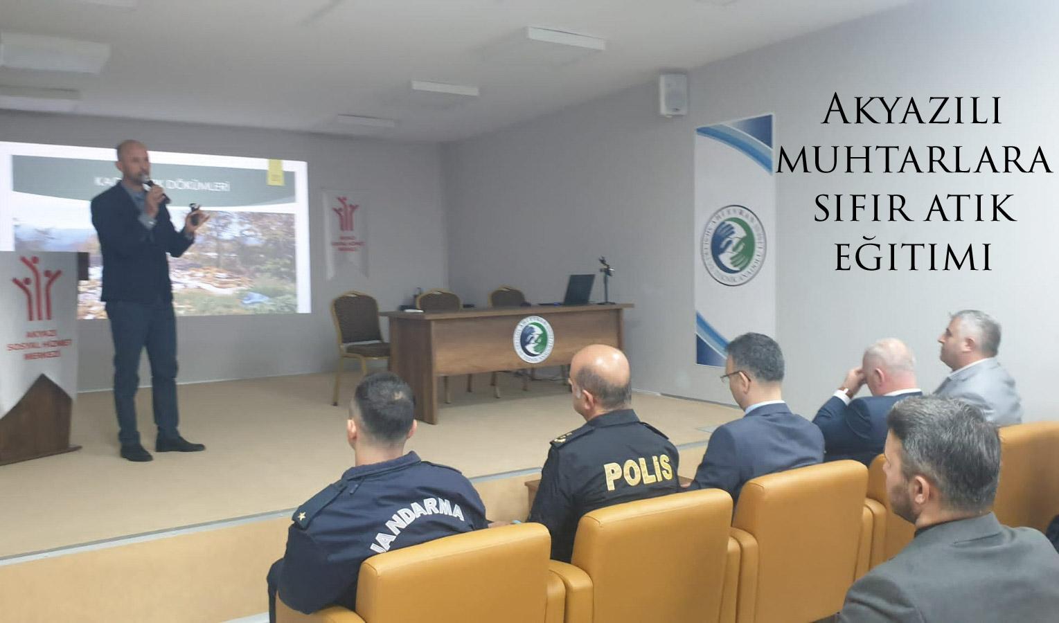 Akyazılı muhtarlara sıfır atık eğitimi 