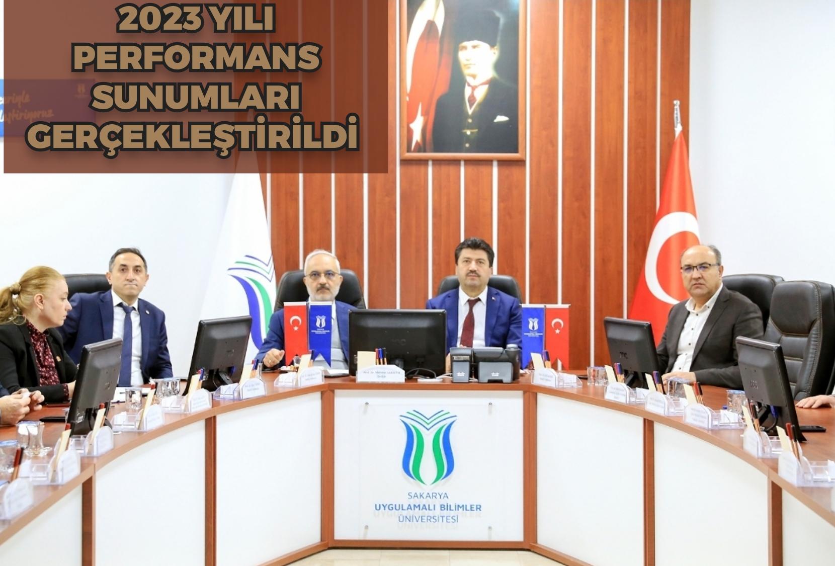 2023 yılı performans sunumları gerçekleştirildi