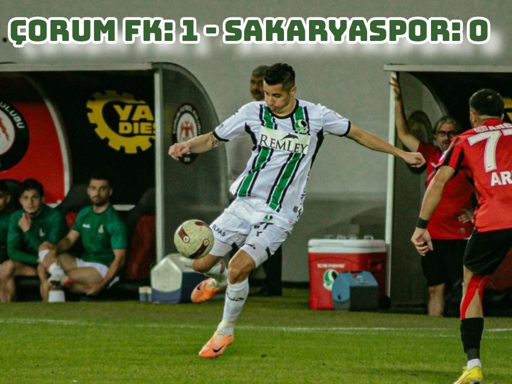 Çorum FK: 1 - Sakaryaspor: 0 